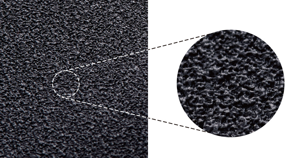 下面はグリップの効いた滑り止め加工